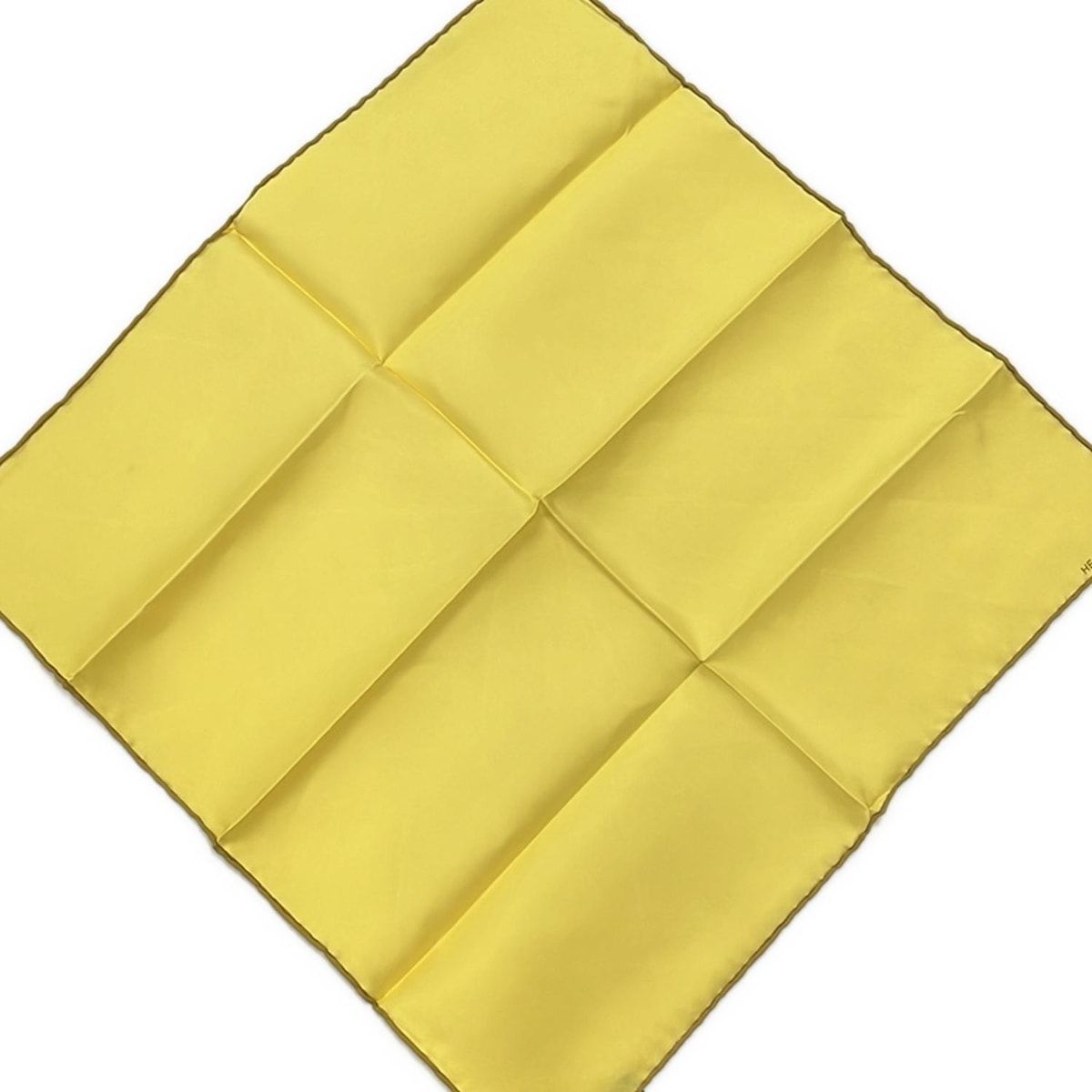 HERMES(エルメス) スカーフ新品同様 プチカレ イエロー シルク