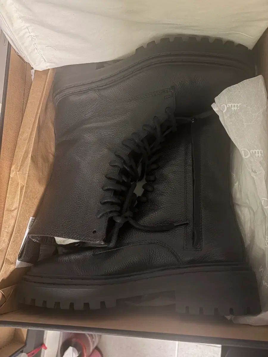 マッシモ ドゥッティ ウォーカーブーツ ブラック 240