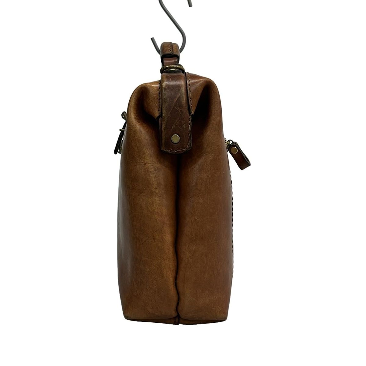 超メルカリ市❗️ MCM ビジネスバッグ ブラウンレザー HERZ(ヘルツ) ビジネスバッグ - ブラウン 2way レザー - メルカリ