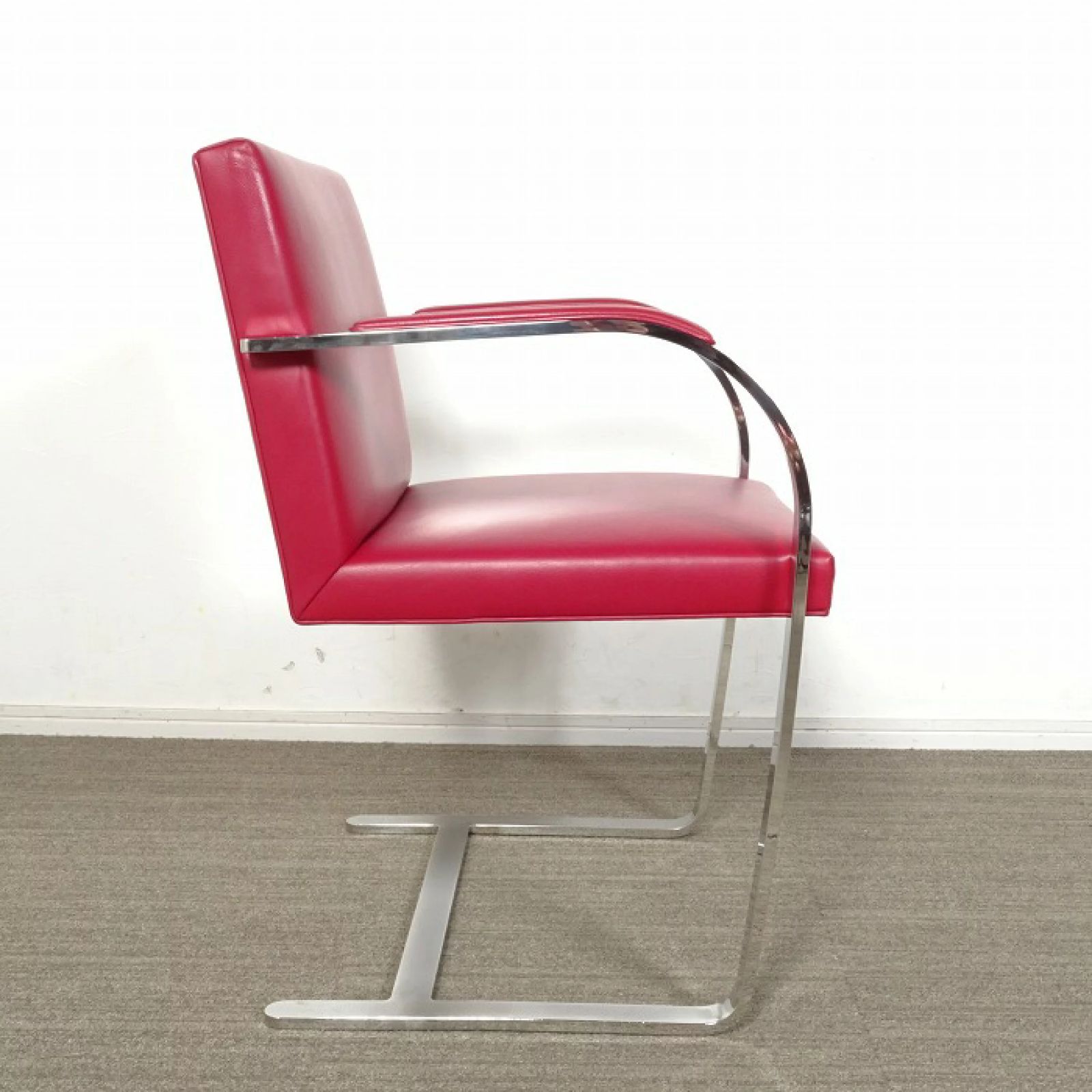 Knoll ノール ノル ブルーノチェア 赤 1 ◾︎SELUNO◾︎ 【展示美品】Knoll ノル Brno / ブルーノ アームチェア