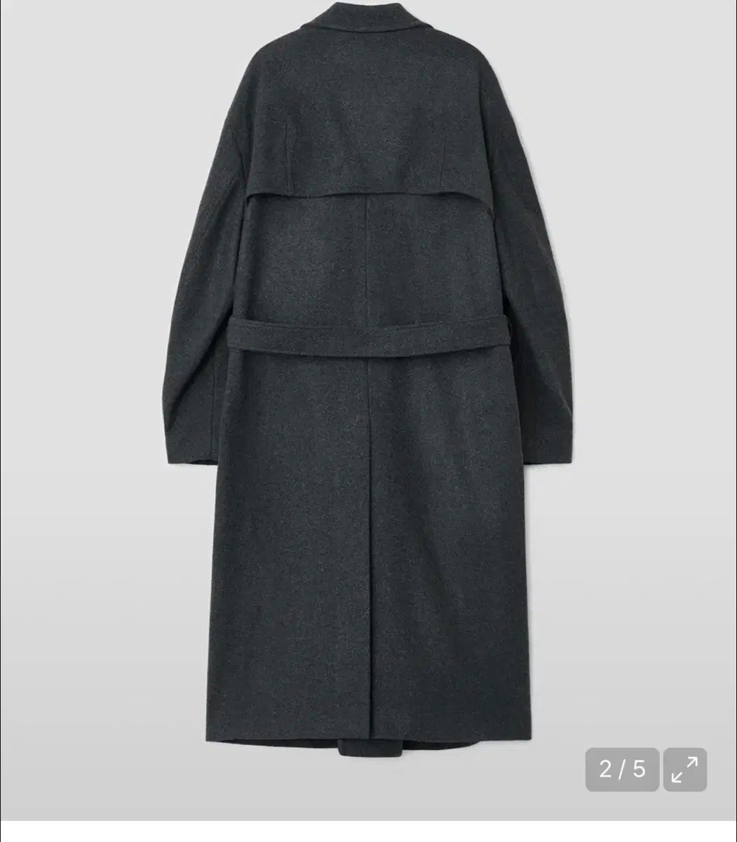 BELIER ベルリエ レガシー メルトン トレンチ コート - チャコール グレー 3