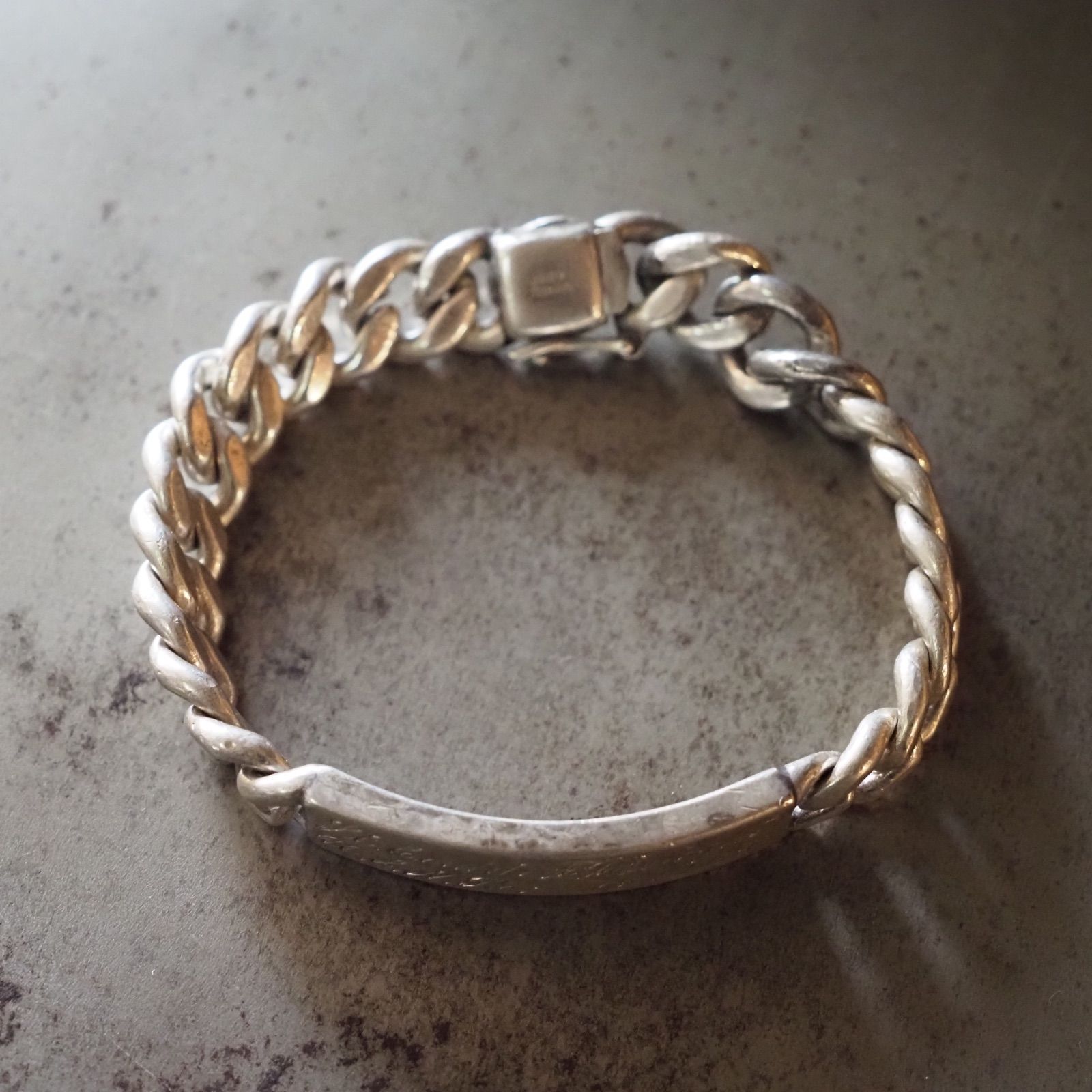 40's U.S.N.R ID Bracelet NAPIER Sterling Silver Military NAVY ID