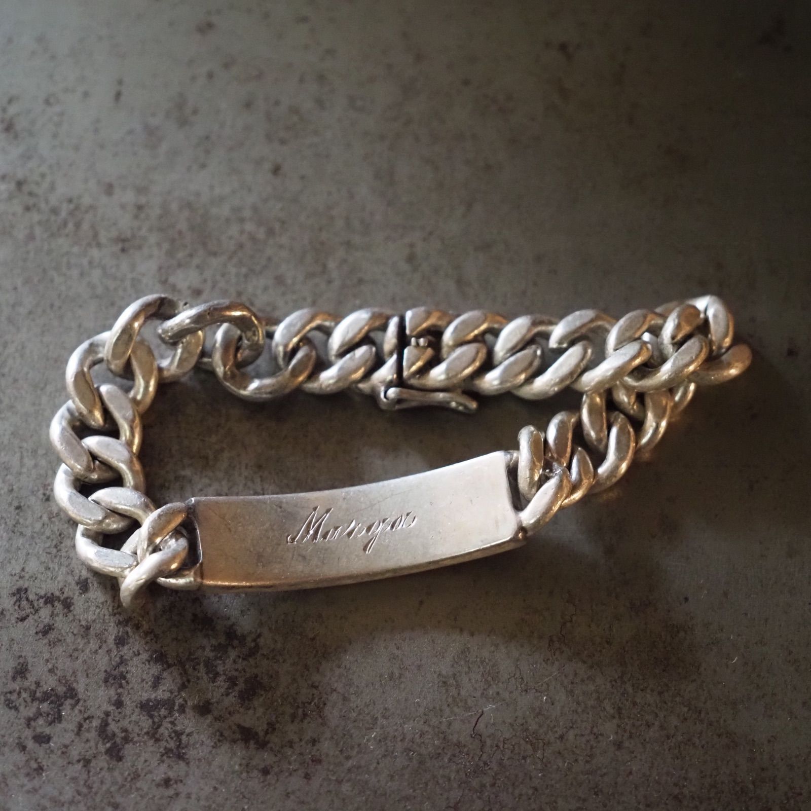 40's U.S.N.R ID Bracelet NAPIER Sterling Silver Military NAVY ID