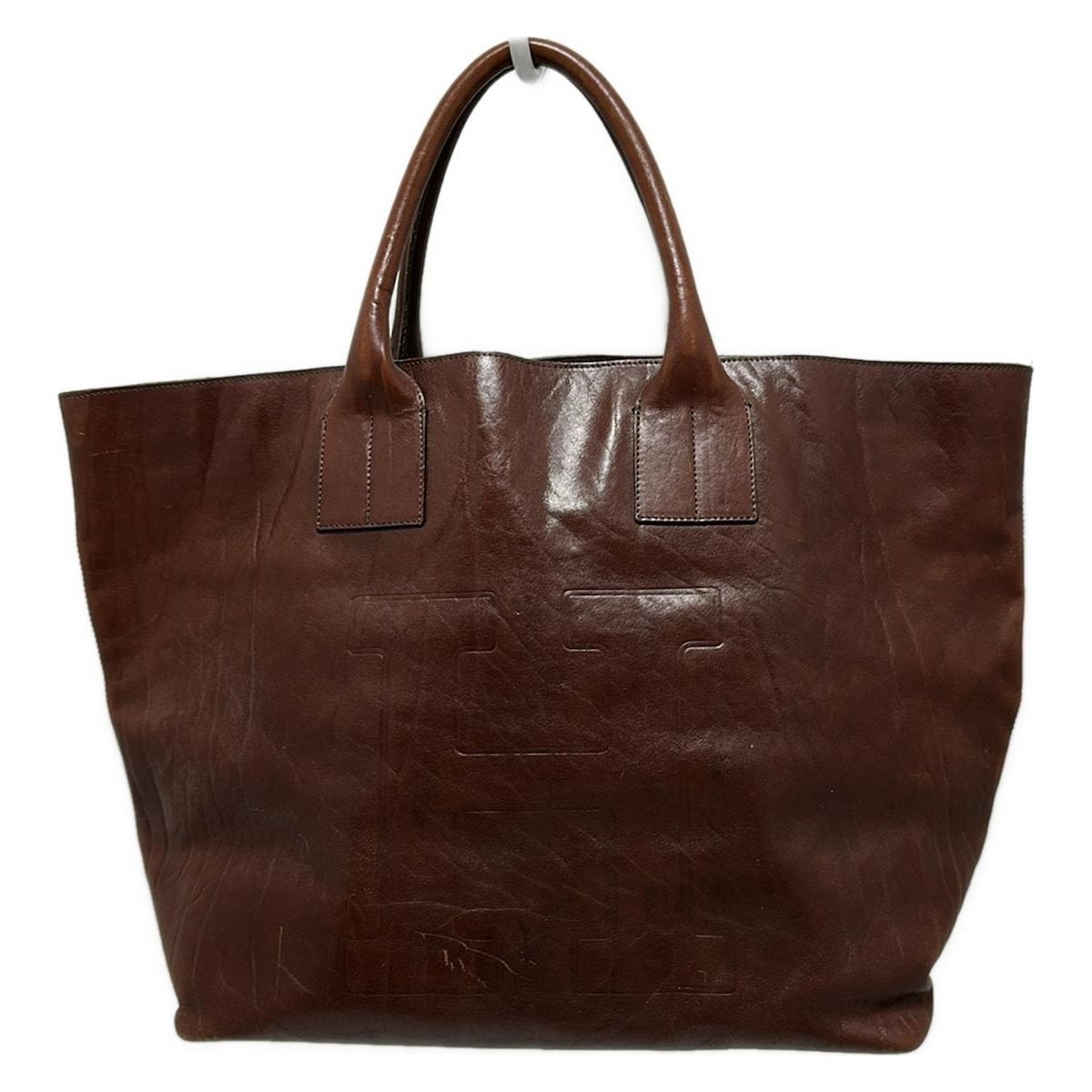 HIROFU(ヒロフ) トートバッグ - ダークブラウン レザー - メルカリ