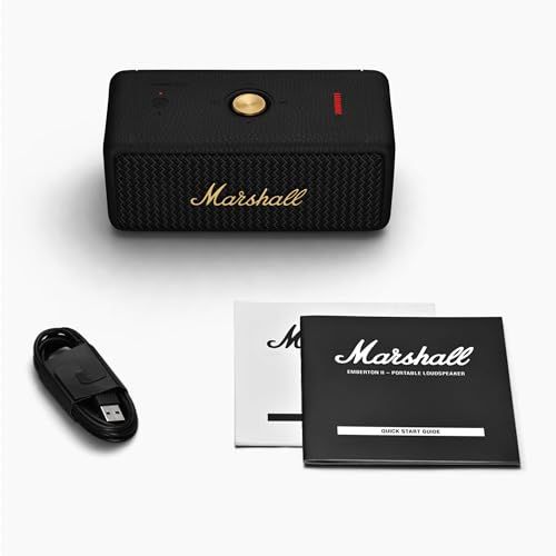 Marshall ワイヤレスポータブル防水スピーカー Emberton? ブラック
