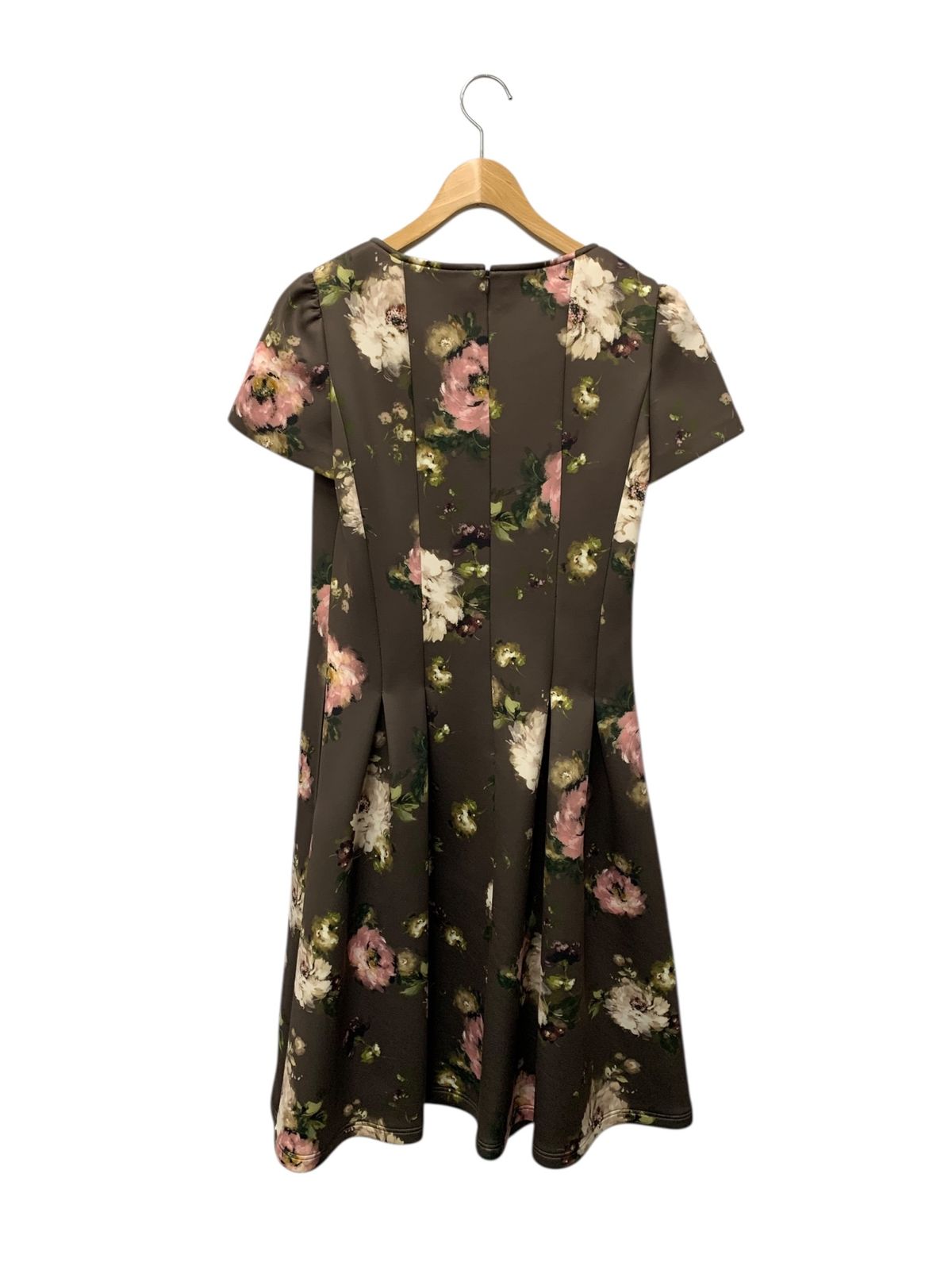 エムズグレイシー 節約 インクジェットフラワープリントドレス 111501