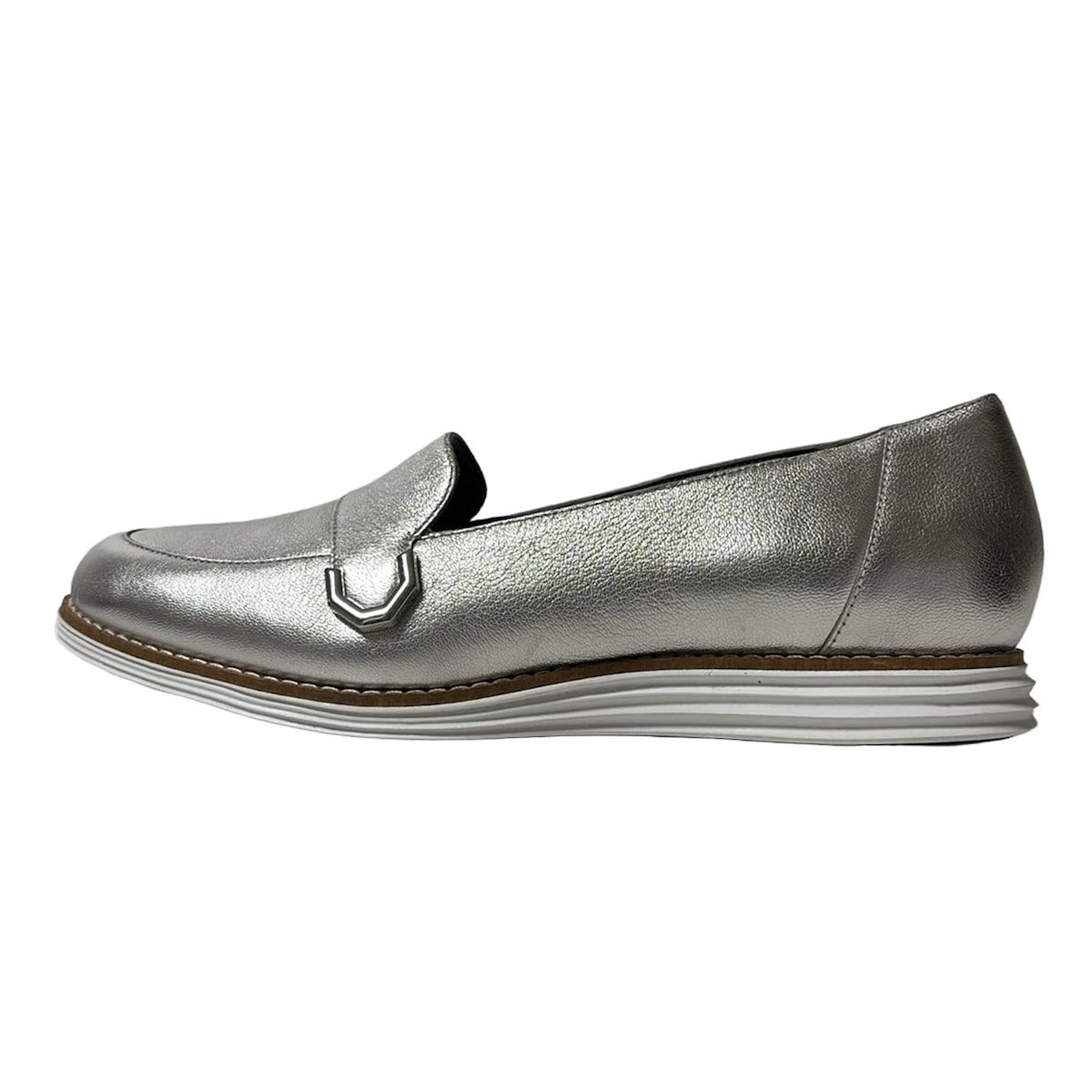 COLE HAAN コールハーン スリッポン レディース シルバー ORIGINALGRAND レザー