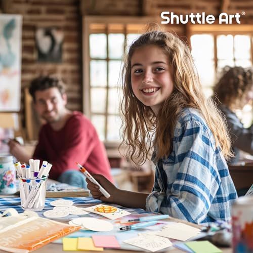 水で膨らむ紙 アクリルマーカー12本