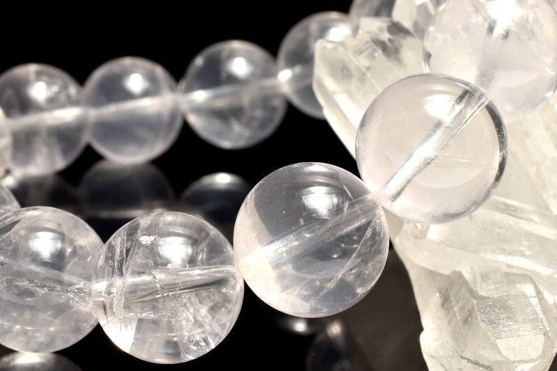 １点物 コロンビア産 ピンクレムリアンシードクリスタル 13.5-14 mm ブレスレット パワーストーン 天然石 _MC 1969