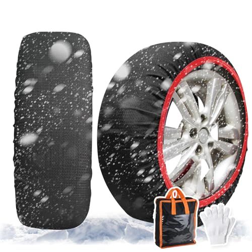 タイヤチェーン 布製 スノーソックス チェーン規制対応 布チェーン 非金属 簡単装着 脱着 ジャッキ不要 軽量 滑り止め 冬場 雪道 路面凍結 195 80 R 15 175 16 215 65 225 70 60 17 se