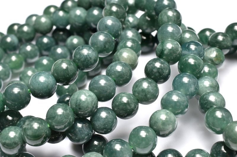 グアテマラ産◇希少マンサーノ翡翠 ブルージェダイト 青翡翠 7mm