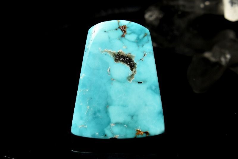 1点物】天然◇希少 ターコイズ 19x15mm プレート ルース