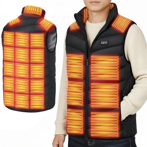 電熱ベスト 26箇所発熱 4区独立制御 ヒーターベスト DC USB給電 3段階温度調整 急速発熱 防寒対策 男女兼用 軽量 省エネ 丸洗い 繊維ヒーター 通勤通学 作業 釣り ゴルフ用se