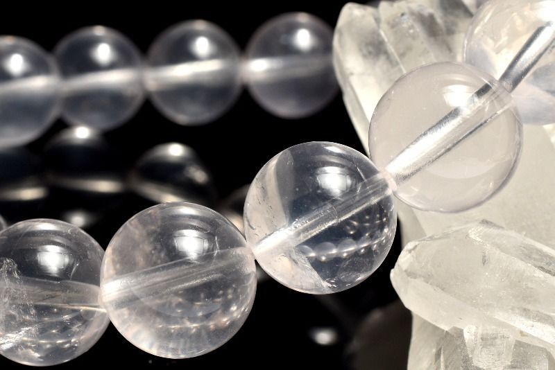 １点物 コロンビア産 ピンクレムリアンシードクリスタル 10.5-11 mm ブレスレット パワーストーン 天然石 _MC 1965