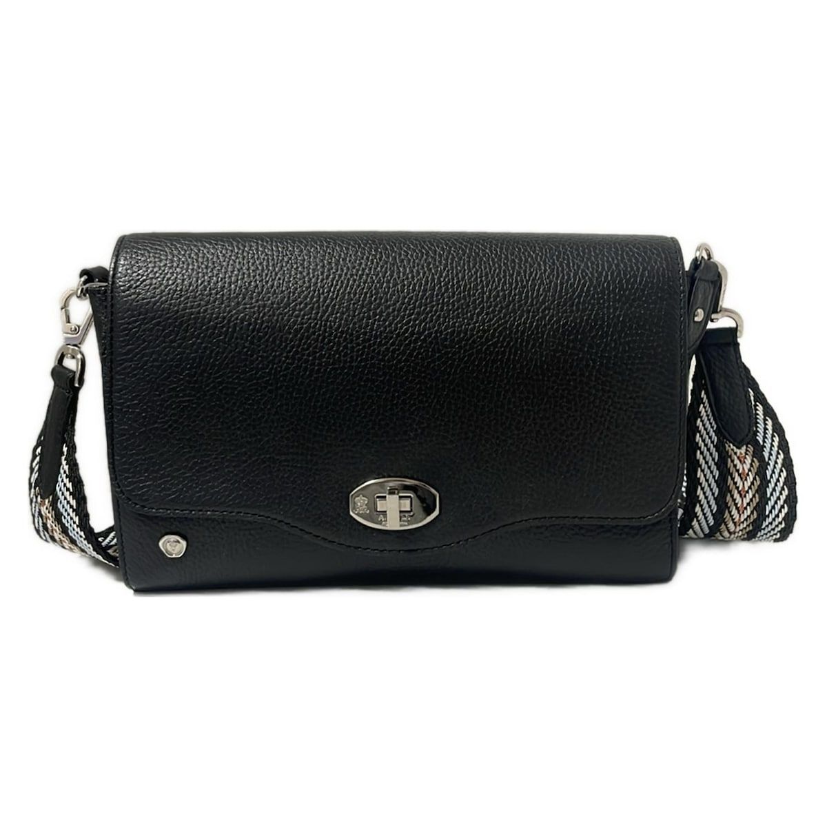 アクセソワ ドゥ マドモワゼル ショルダーバッグ ヴィッテリアルマスクエアショルダー 546_ ネイビー ストラップ着脱可