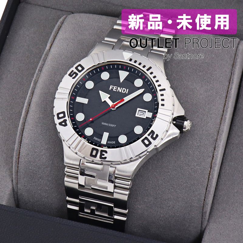 訳あり】 ベゼル・ベルトにキズ、専用箱に焼けあり フェンディ FENDI