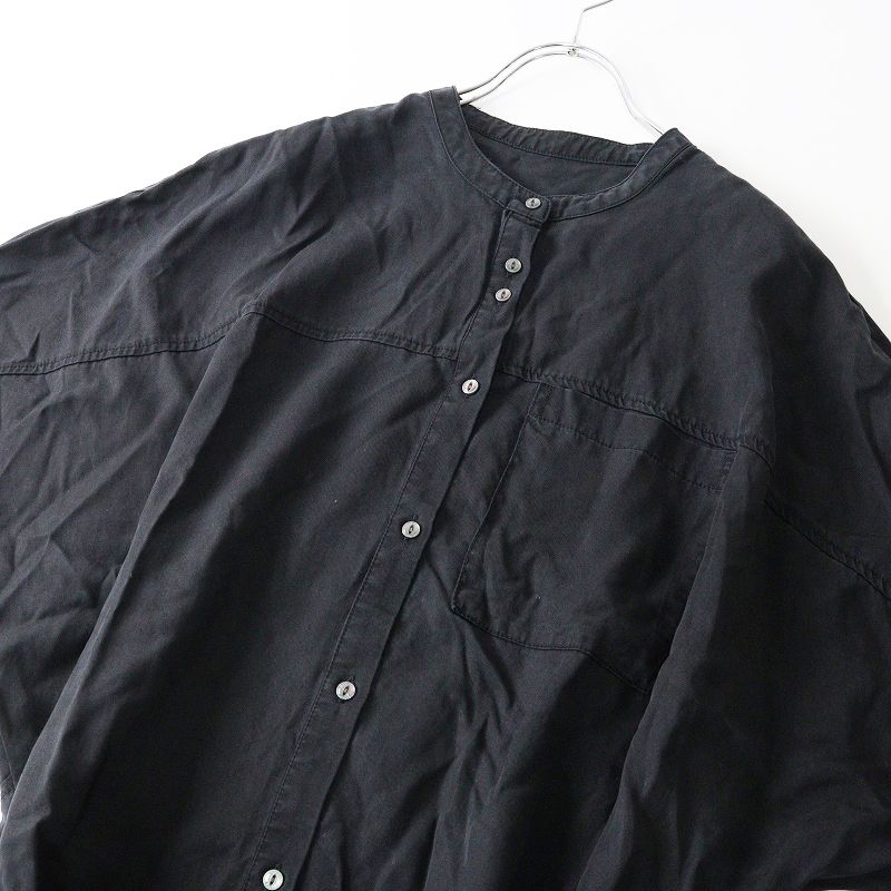 【美品】BEARDSLEY 23SS ドルマンウォッシュオーバーシャツ　黒 2023SS ビアズリー BEARDSLEY ドルマンウォッシュオーバーシャツ F