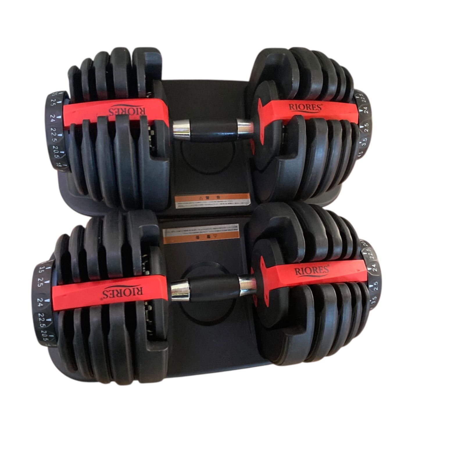 RIORES 可変式ダンベル 24kg×2 ペアセット - メルカリ