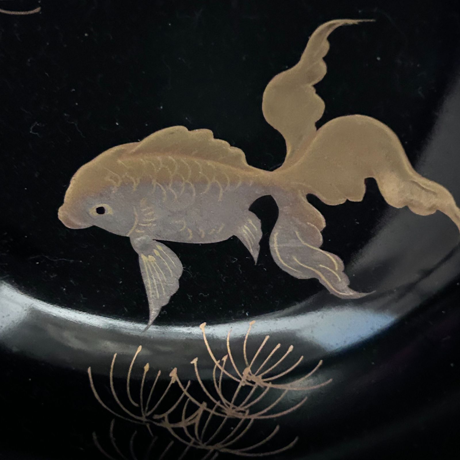 盃洗 蒔絵 金魚 漆器 - メルカリ