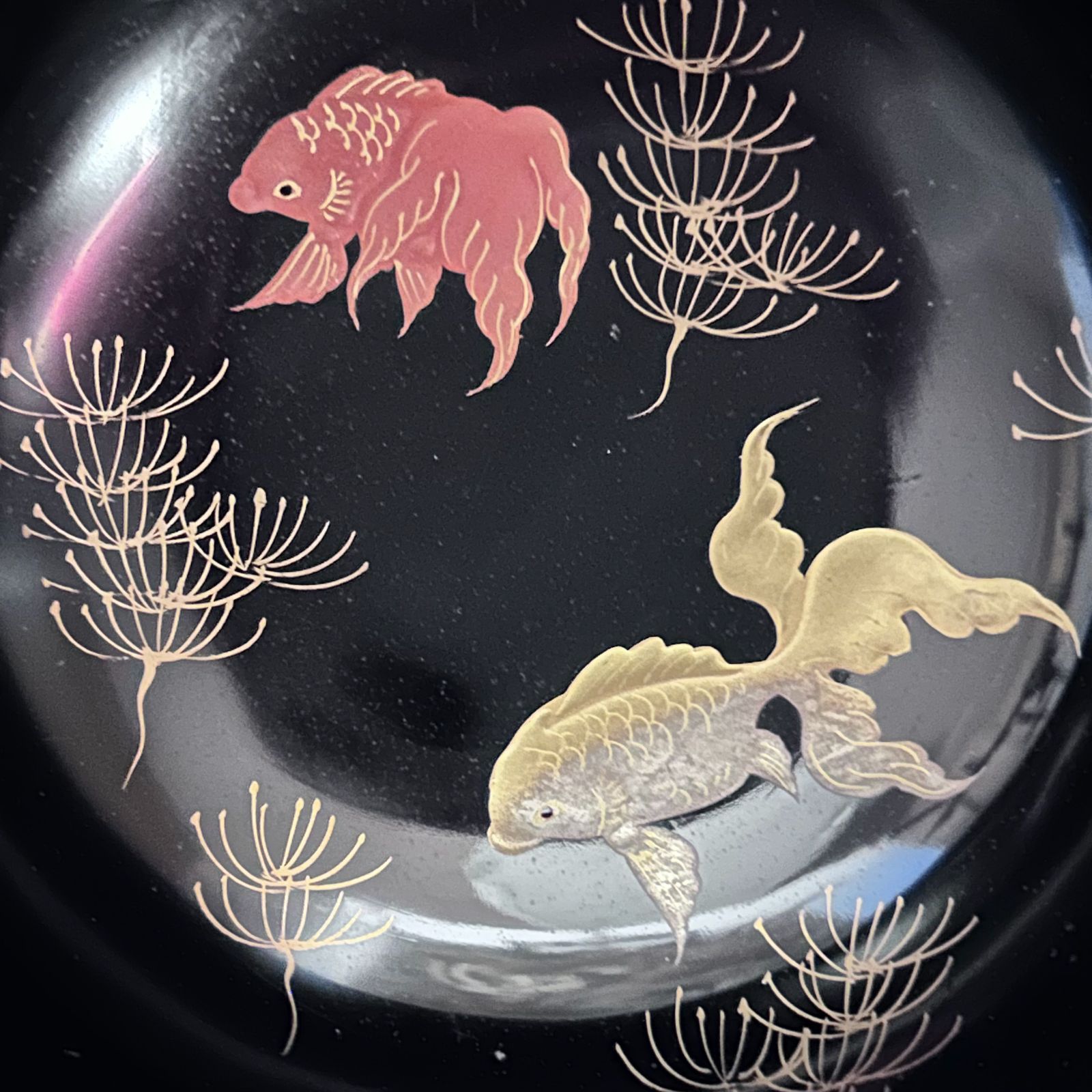 盃洗 蒔絵 金魚 漆器 - メルカリ