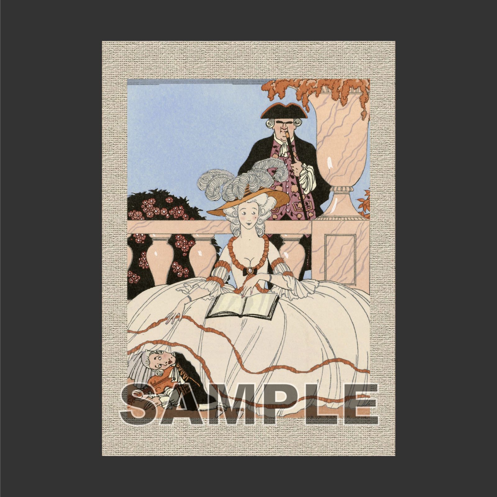 ジョルジュ・バルビエ（George Barbier）「 レッスン 」（1919