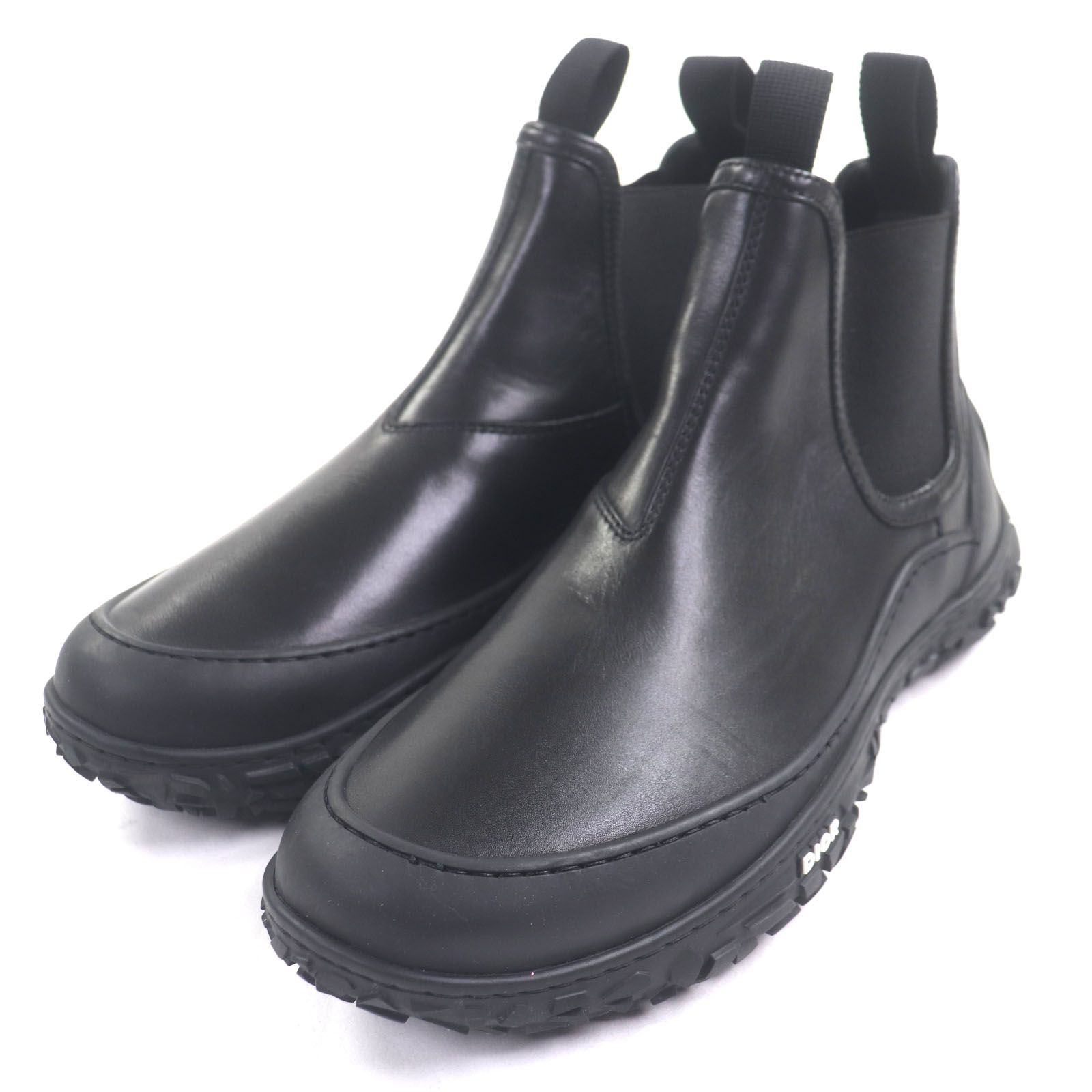 極美品▽DIOR ディオール オム B28 レザー ロゴ付き ハイトップ