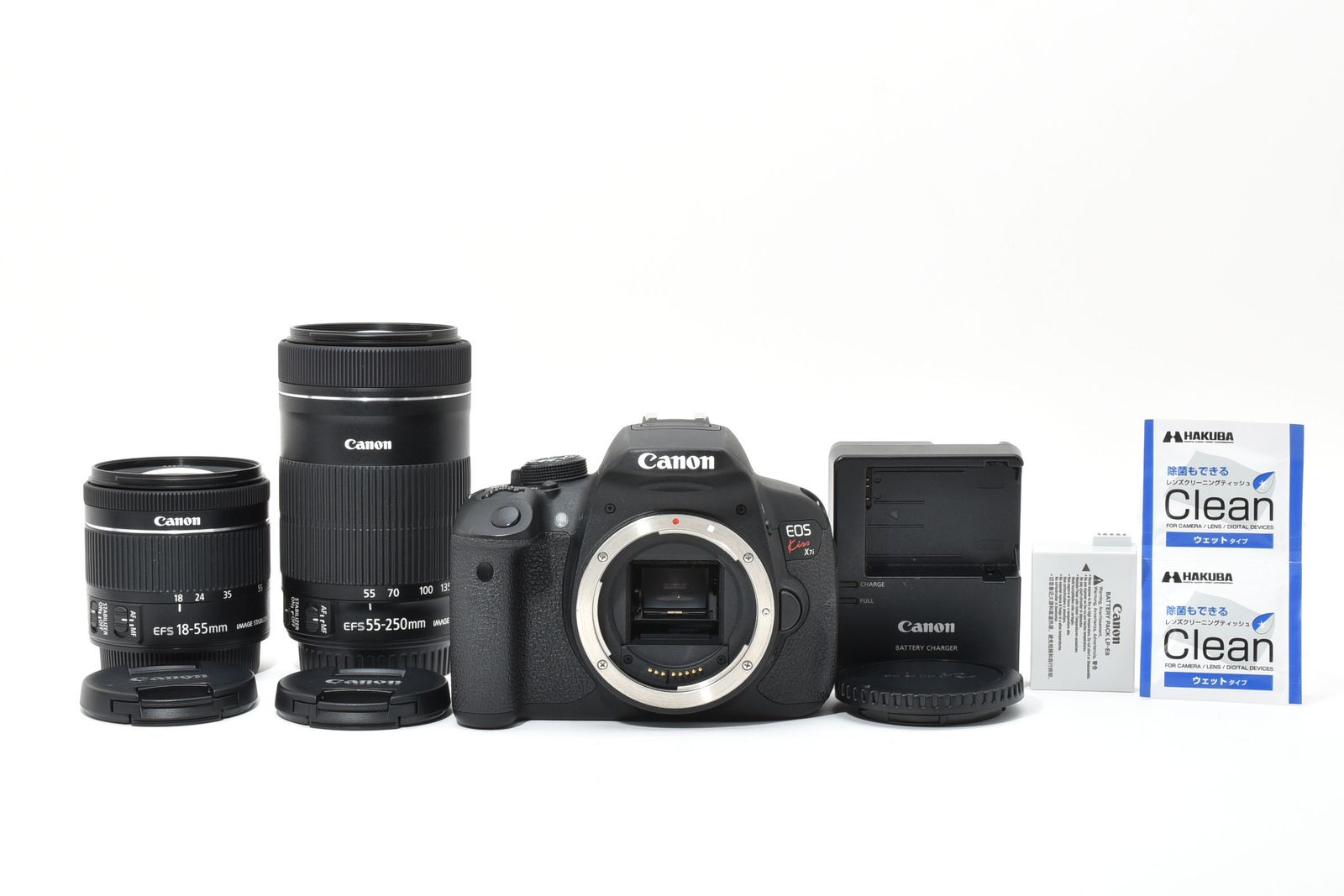 ✨美品 ほぼ未使用✨Canon EOS Kiss X7i ダブルレンズセット □ 美品 □ キヤノン Canon EOS kiss X7i ダブルレンズセット ≪S数