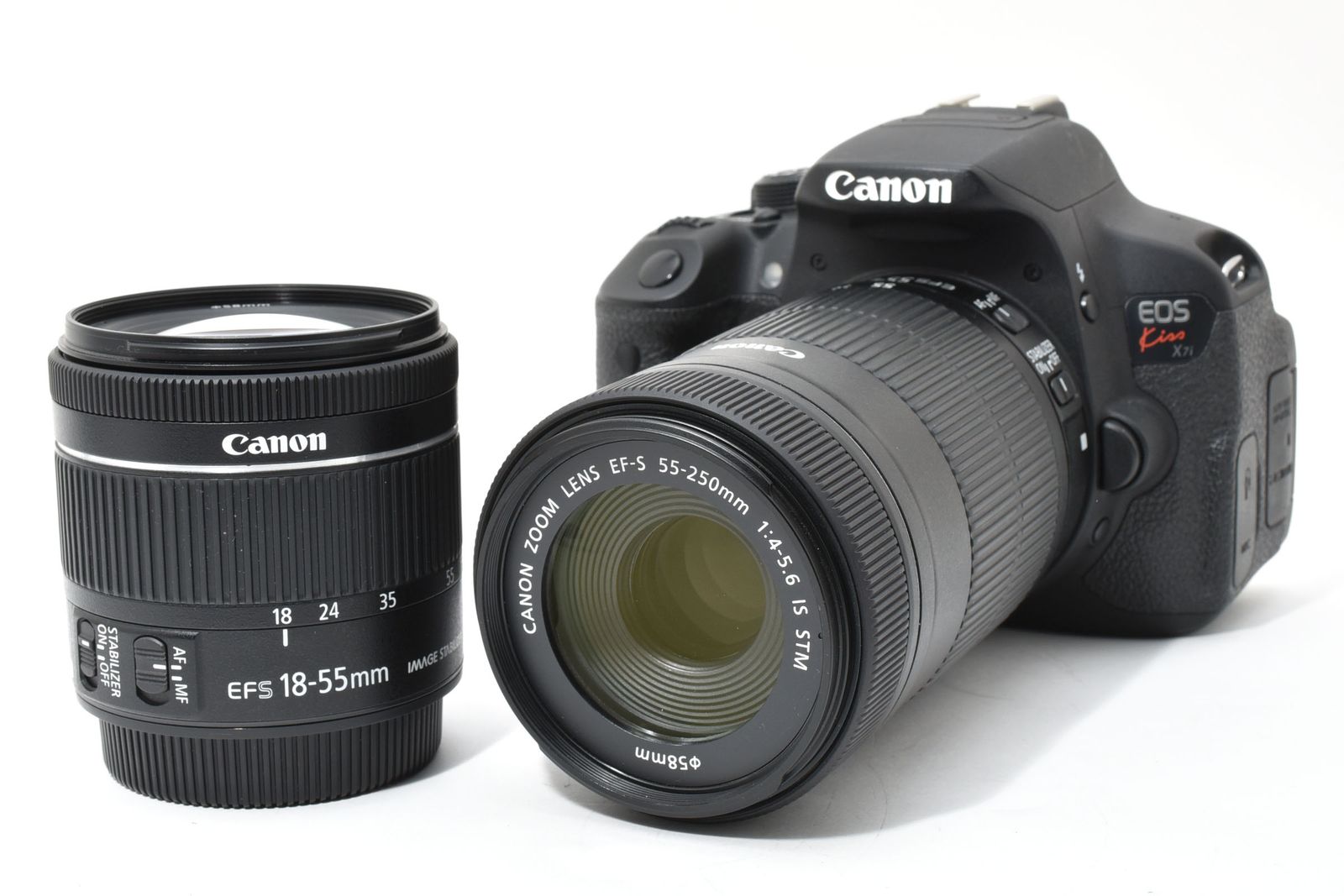 □ 美品 □ キヤノン Canon EOS kiss X7i ダブルレンズセット ≪S数