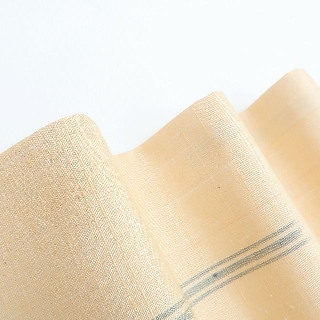 百華 Y 4115 正絹 紅花染め 証紙付 手縫い仕立て 長井紬 着物