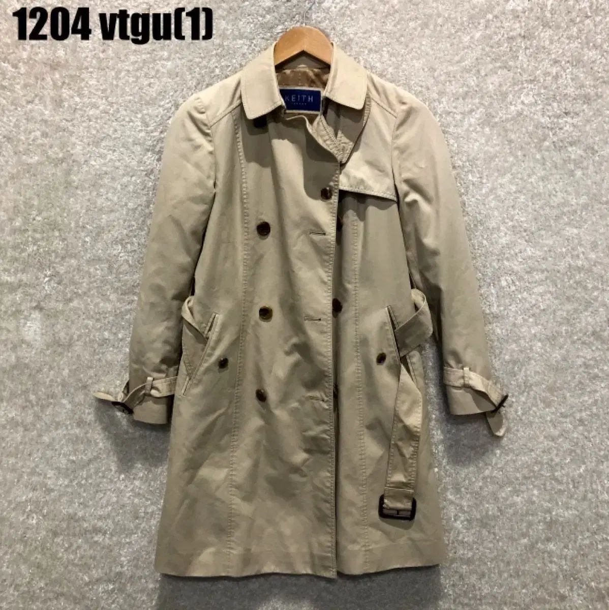 KEITH ベージュ トレンチコート KEITH キース ベージュ トレンチコート s - メルカリ