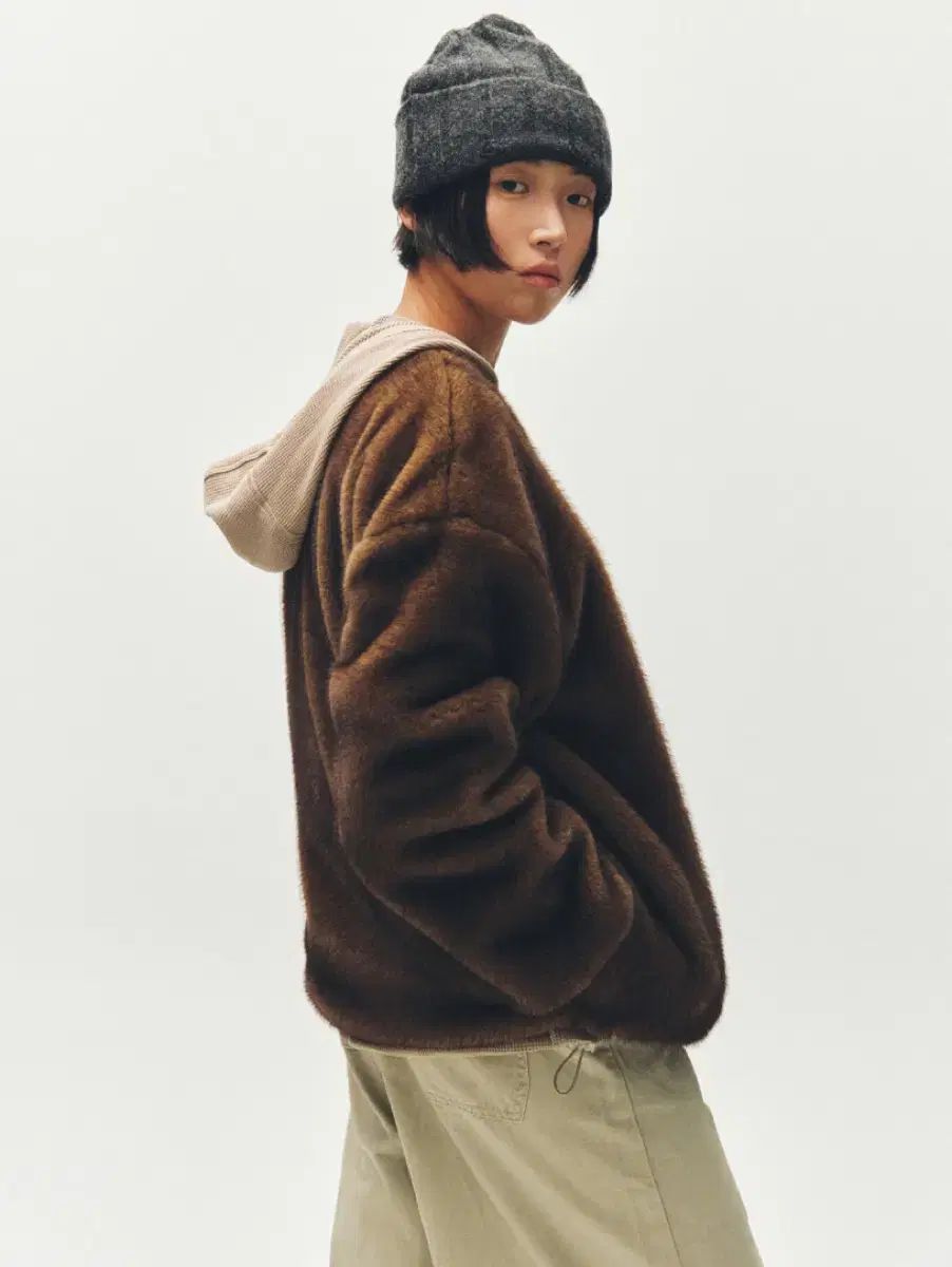 PLZPROJECT ショートファー ジャケット コヨーテ
