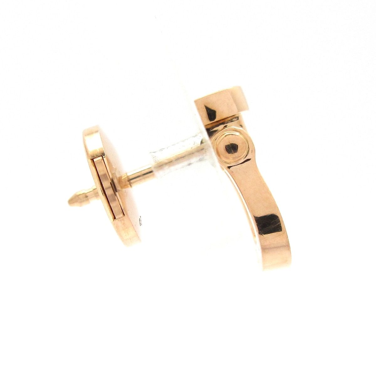 FRED フレッド ピアス フォース10 イヤリング 8 B 0321 K 18 PG ダイヤモンド 左側用 片側のみ 15 Pダイヤ 約0 07カラット