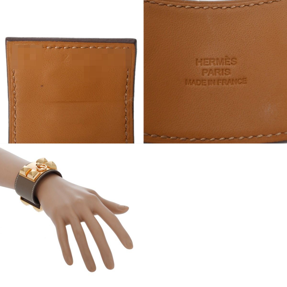 エルメス コリエドシアン エトゥープ ゴールド金具 Z刻印(2021年頃