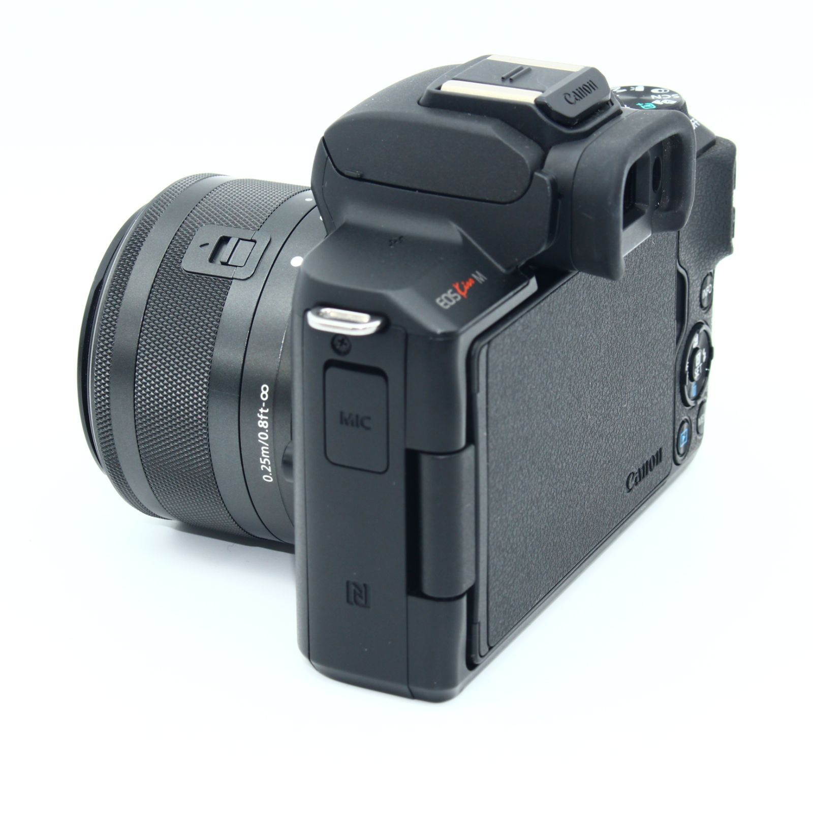 Canon ミラーレス一眼カメラ EOS Kiss M 標準ズームキット ブラック ミラーレス一眼 デジタルカメラ