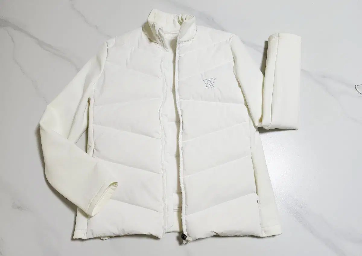 レディース ゴルフ 白 ダウン アウター 55-66