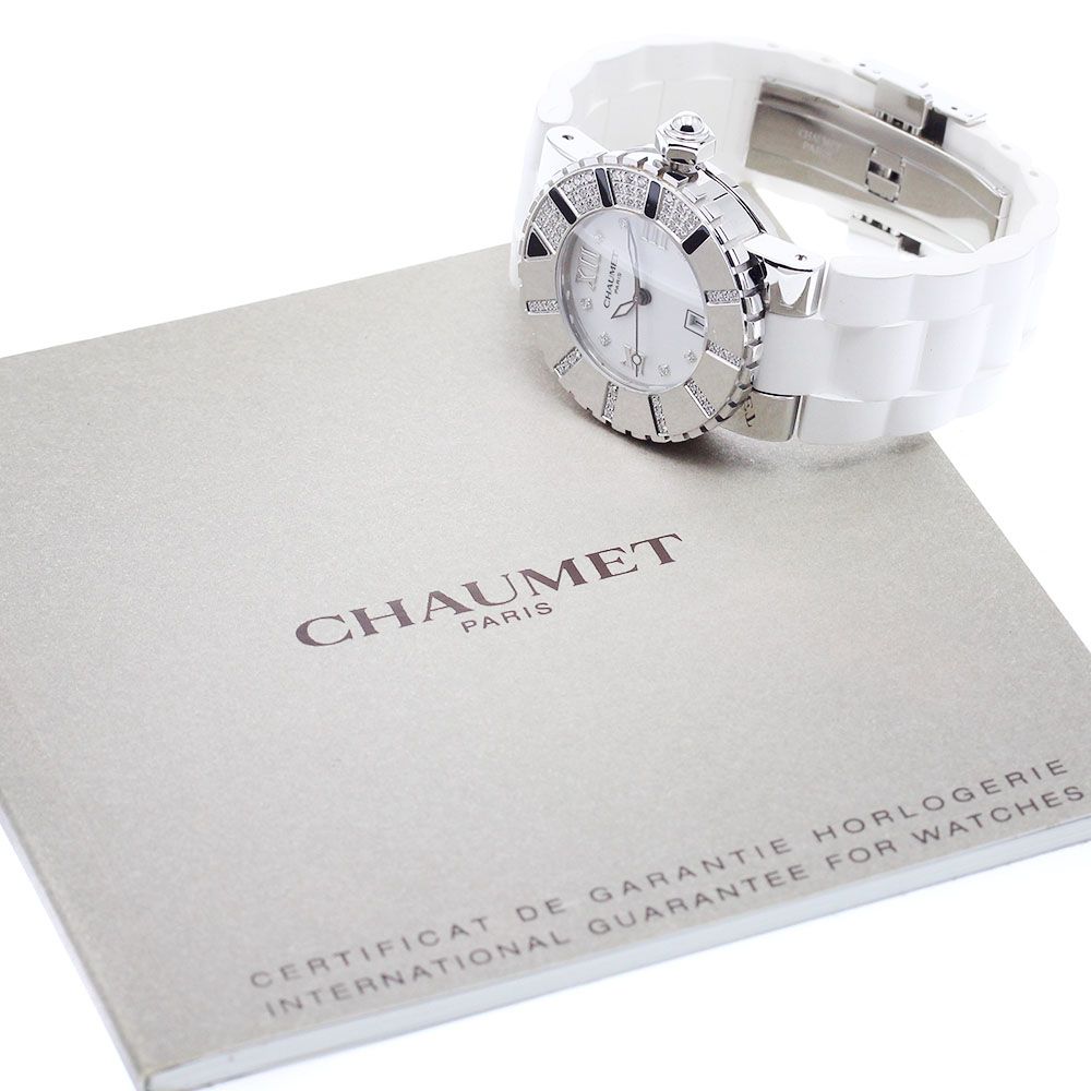 ショーメ Chaumet 622B クラスワン ダイヤベゼル 8Pダイヤ クォーツ