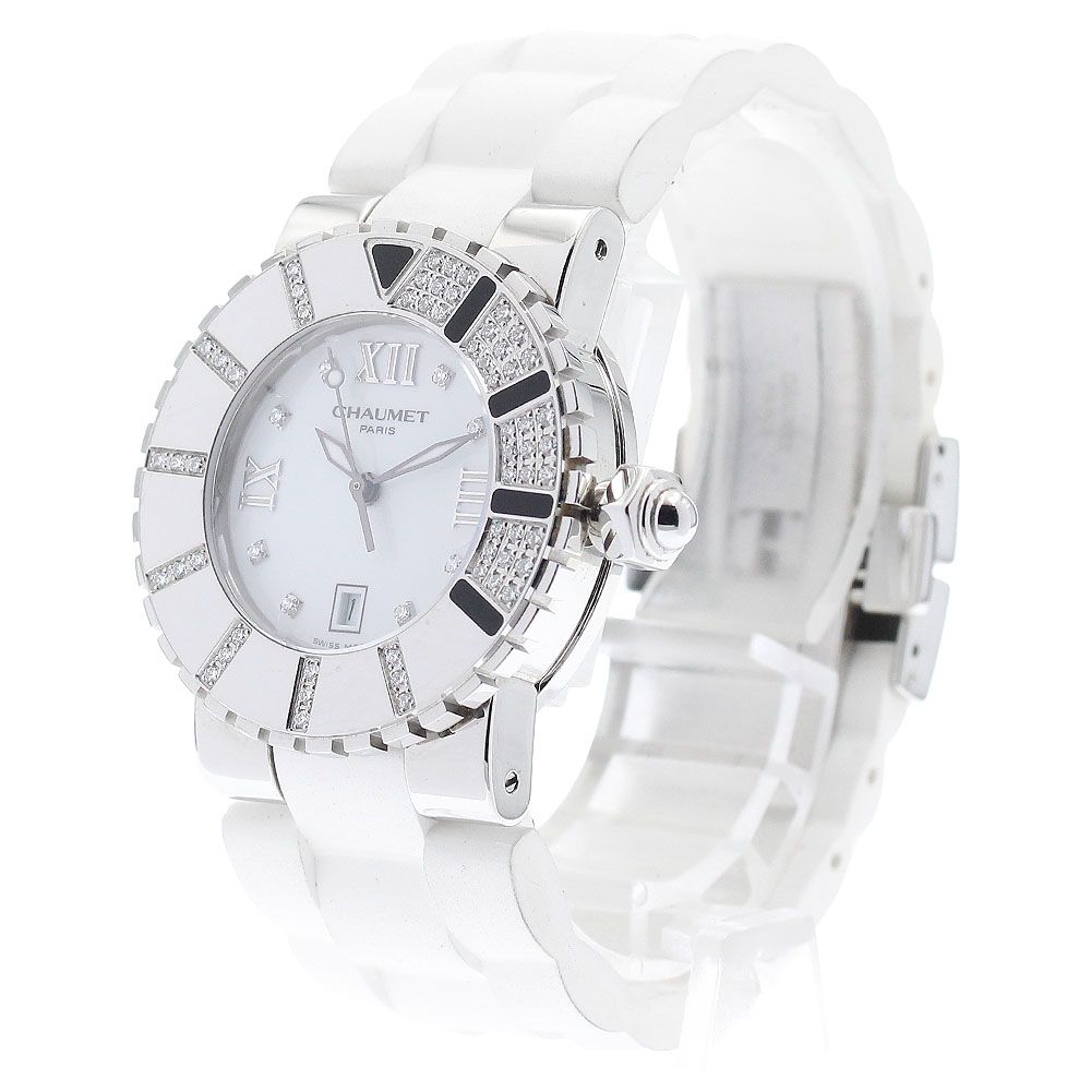 ショーメ Chaumet 622B クラスワン ダイヤベゼル 8Pダイヤ クォーツ