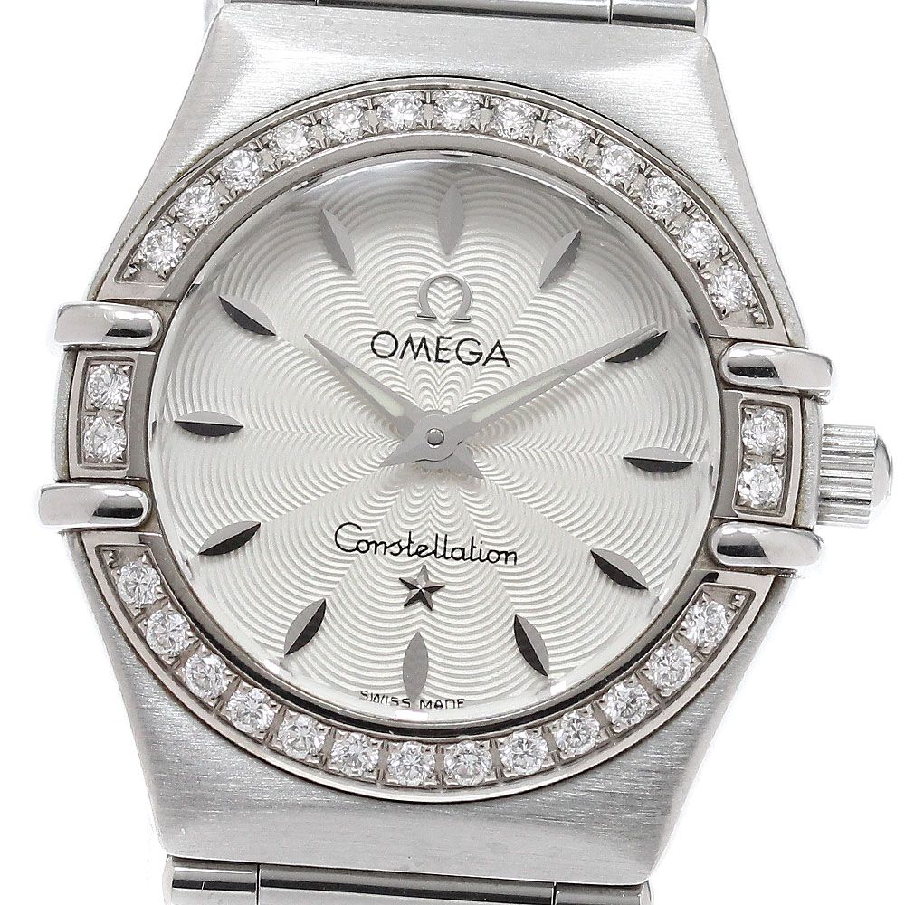 オメガ OMEGA 1466 31 コンステレーション ミニ ダイヤベゼル クォーツ レディース_922936