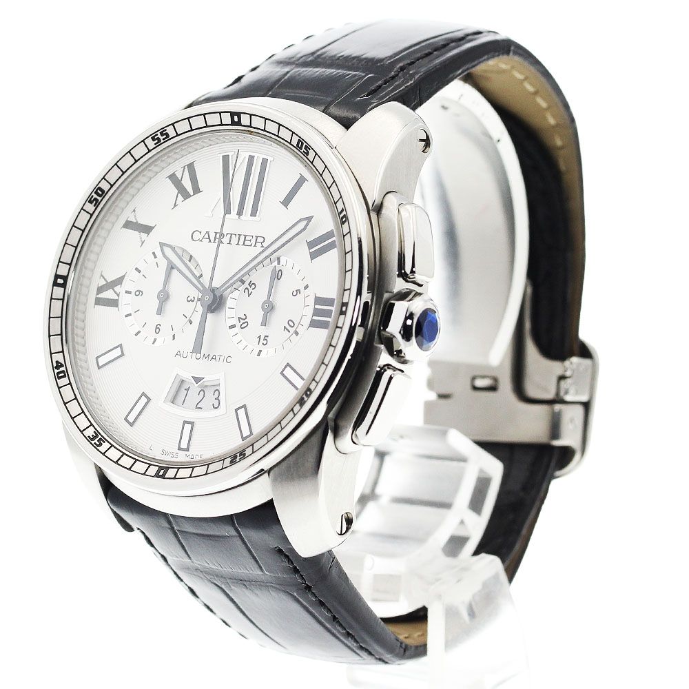 カルティエ CARTIER W7100046 カリブル ドゥ カルティエ デイト クロノグラフ 自動巻き メンズ _923416 カルティエ CARTIER W7100046 カリブル ドゥ カルティエ デイト クロノ
