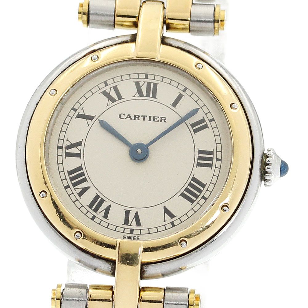 カルティエ CARTIER パンテールSM ラウンド 2ロウ クォーツ レディース_915158