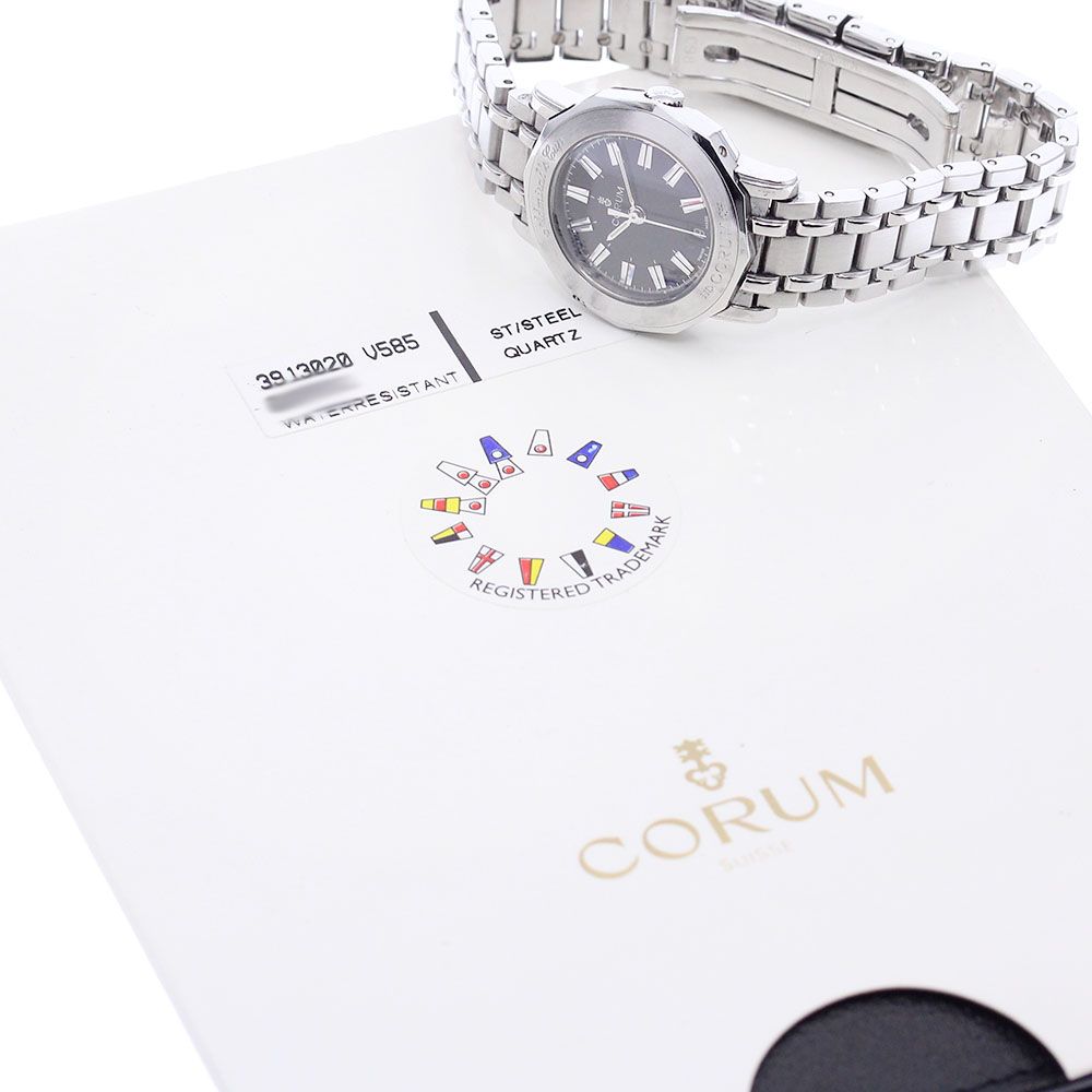 コルム CORUM 39.130.20.V 585 アドミラルズカップ デイト クォーツ レディース保証書付き_922457