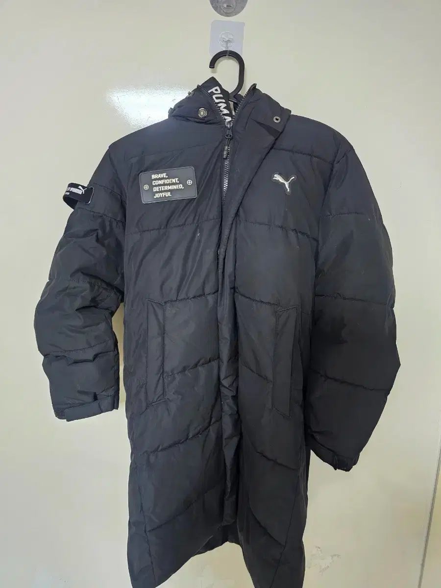 PUMA ブラック ロングダウンジャケット 140 8-9歳 洗濯すると新品