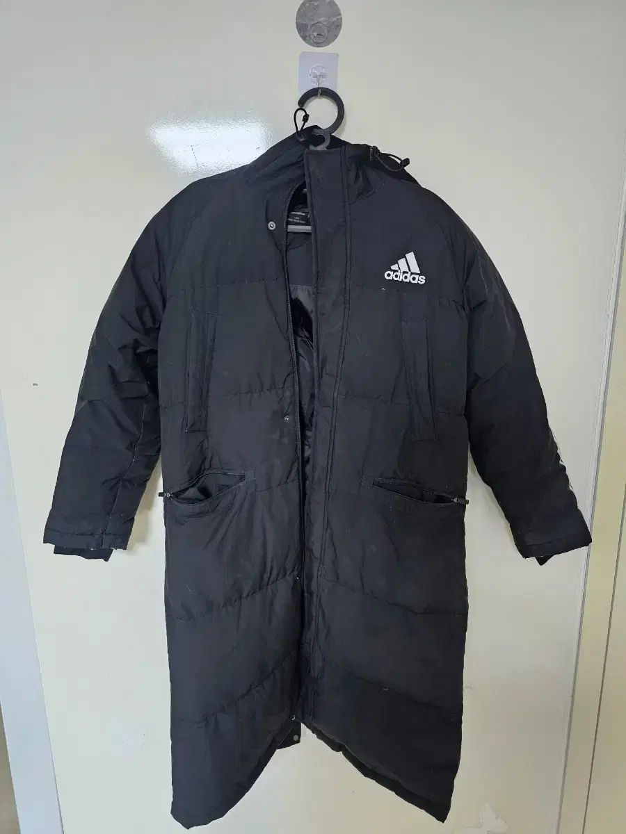 アディダス ダックダウン ブラック ロングダウンジャケット キッズ 150
