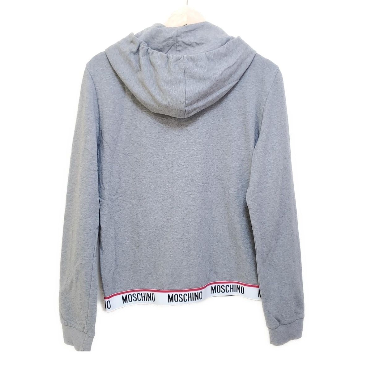 MOSCHINO(モスキーノ) パーカー サイズUSA S レディース美品 グレー