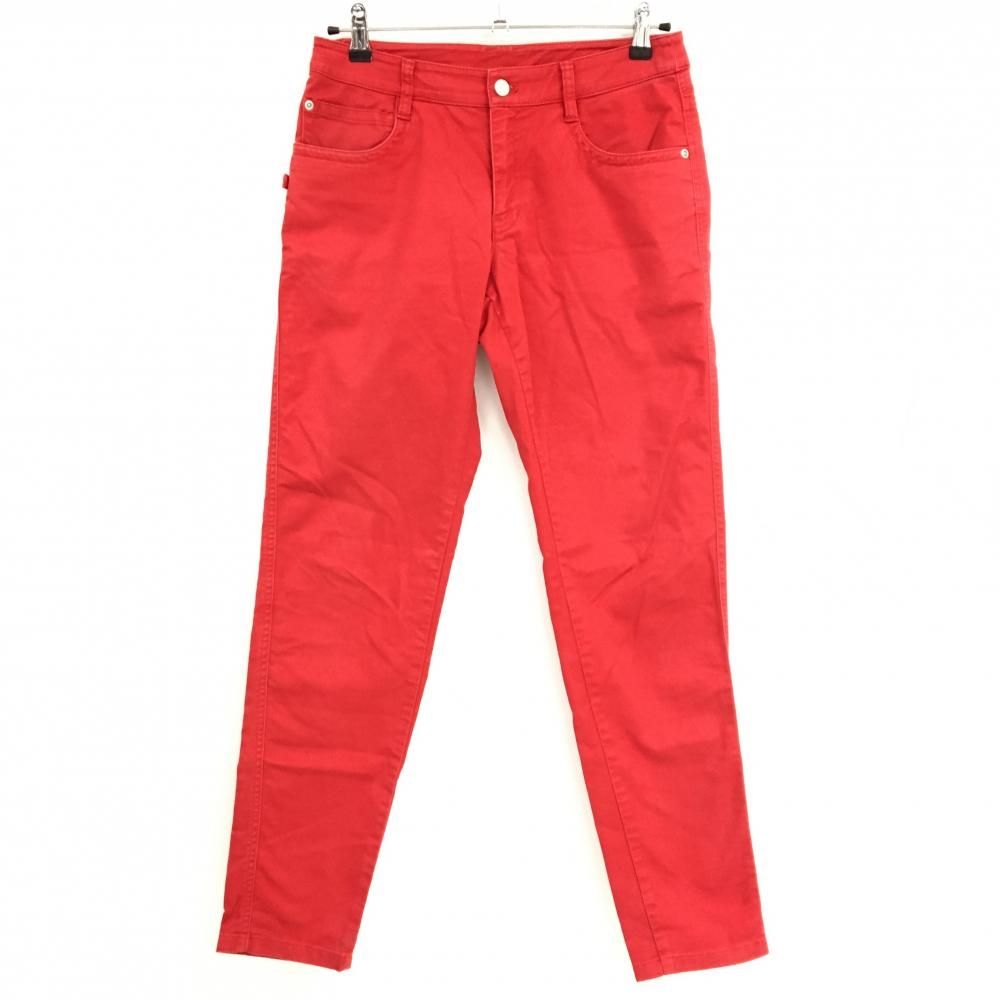 ジャックバニー パンツ レッド 無地 後ポケットプリント レディース 2