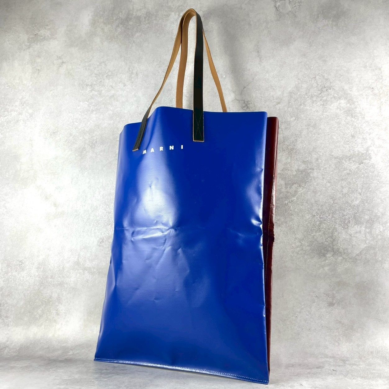 美品✨️MARNI マルニ バイカラー ショッピングトートバッグ TRIBECA