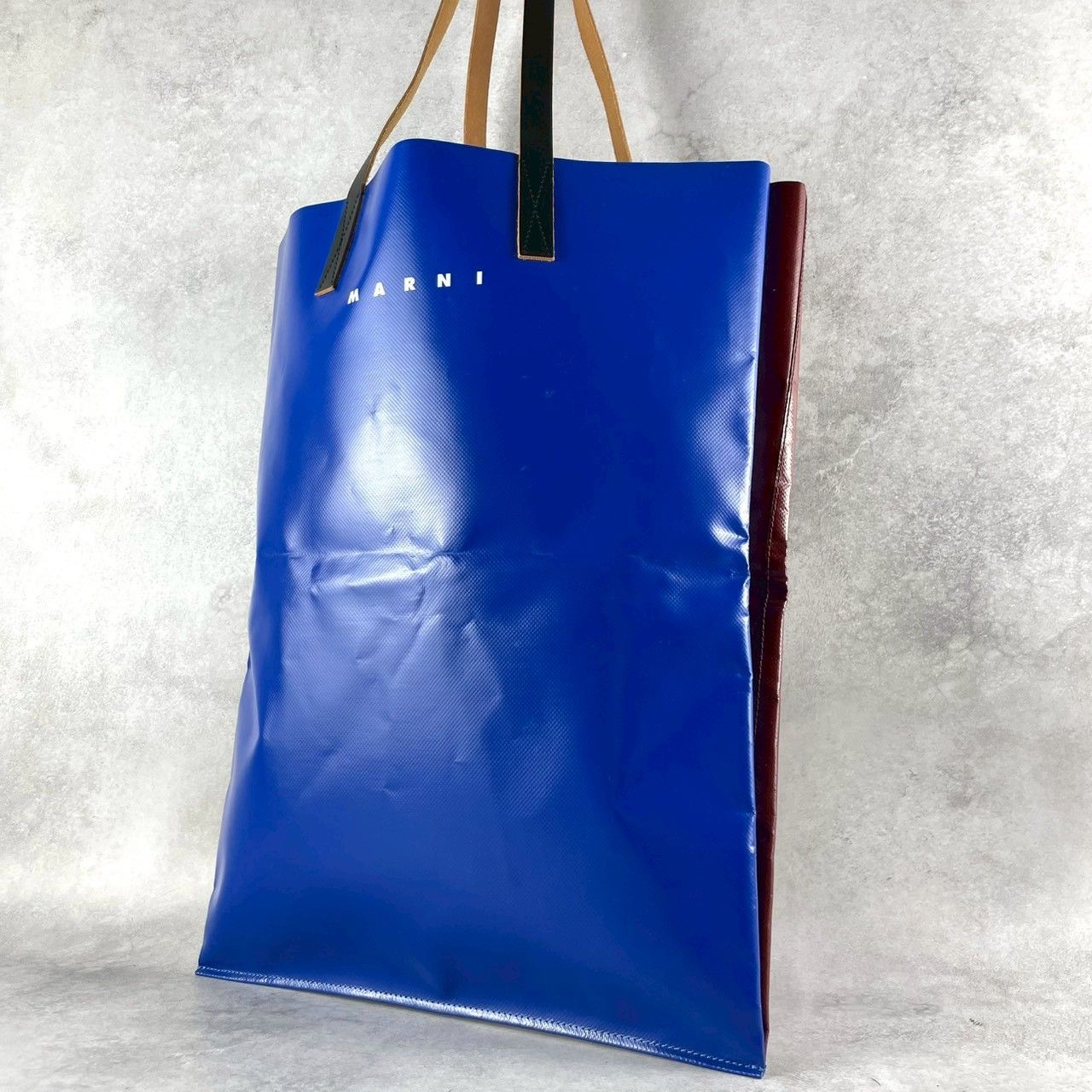 美品✨️MARNI マルニ バイカラー ショッピングトートバッグ TRIBECA