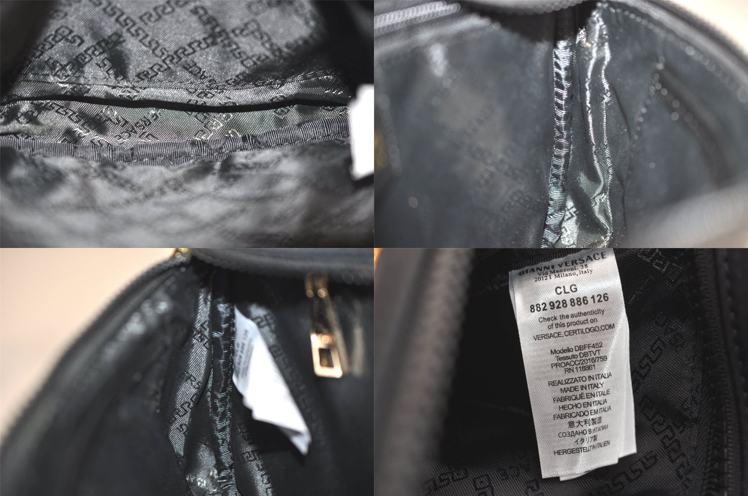 Gianni Versace ジャンニヴェルサーチェ メドゥーサ ナイロン レザー