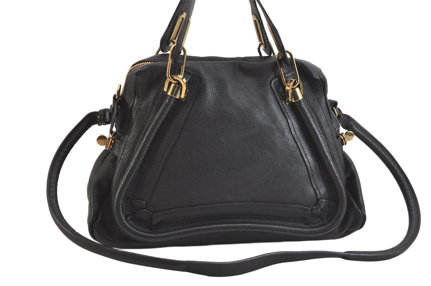 美品Chloe クロエ パラティ 2Way 黒ショルダーバック ハンドバック Chloe クロエ パラティ 2way ショルダーバッグ ハンドバッグ 黒