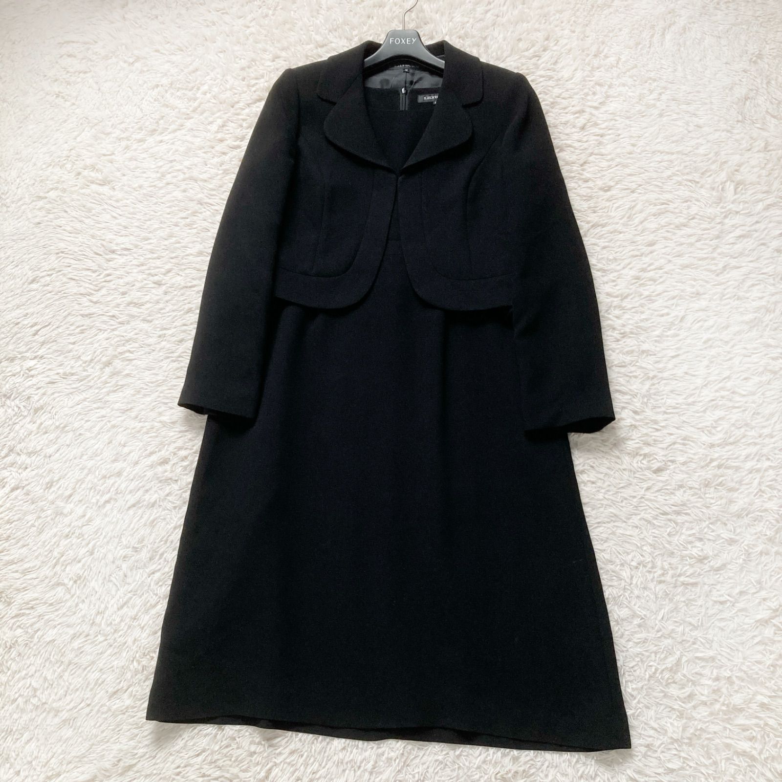 美品 LILYBURN リリーバーン 高級 ブラックフォーマル アンサンブル